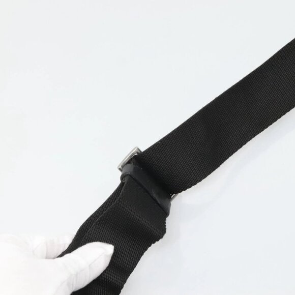 PRADA Shoulder Bag Nylon Black Silver Auth - Picture 12 of 16